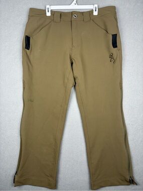 Browning Hell’s Canyon Men's Brown Tan Outdoor Hunting Pants Gorpcore